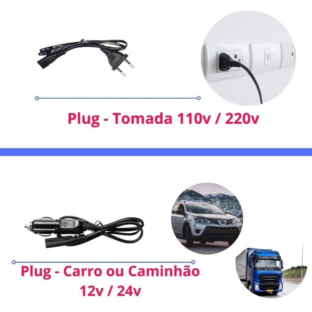 Marmita elétrica Bivolt Casa Carro 110V/220V lar da ana
