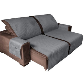 Protetor de Sofá Retrátil Impermeável Matelado com Porta-Objetos - 2 Lugares/Módulos Lar da Ana