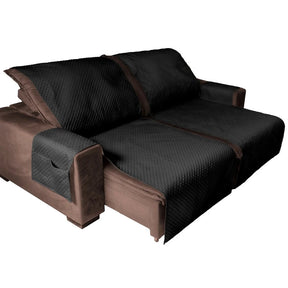 Protetor de Sofá Retrátil Impermeável Matelado com Porta-Objetos - 2 Lugares/Módulos Lar da Ana