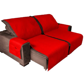 Protetor de Sofá Retrátil Impermeável Matelado com Porta-Objetos - 2 Lugares/Módulos Lar da Ana