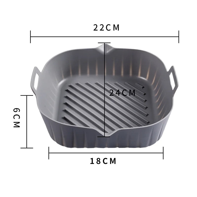 Forma de Silicone Antiaderente para Fritadeira AirFryer lar da ana