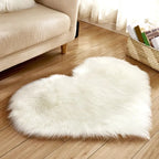 Tapete fofo Peludo de Coração Decorativo lar da ana