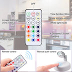 Luminária Spot Led Direcionável Wireless com Controle Remoto - Pilha Lar da Ana