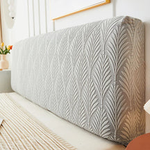 Capa de Cabeceira de Cama Jacquard Elástica Estampa Folhagem – Proteção e Decoração Moderna para Quarto lar da ana