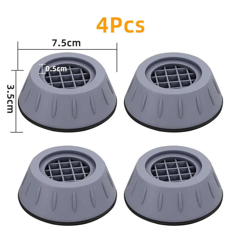 Kit 4 Pés Suporte para Máquina de Lavar Roupa Anti Vibração Silencioso lar da ana