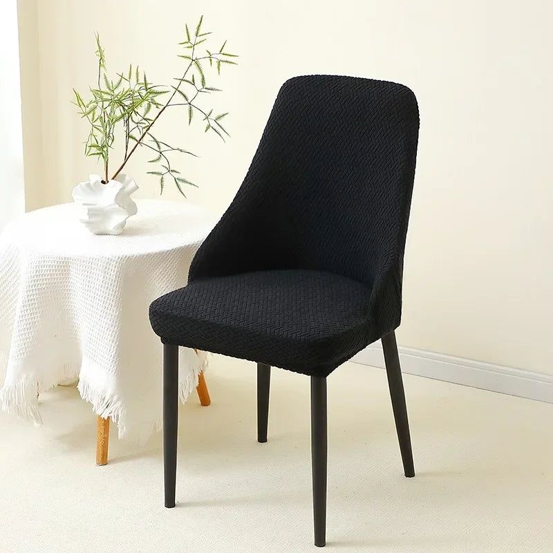 Kit Capas de Cadeira Curva Semi Impermeável - Tecido Jacquard