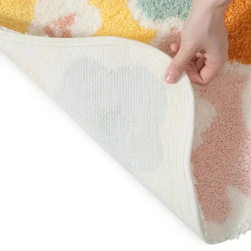Tapete de banheiro Estampa Florida Antiderrapante Absorvente Extra Macio lar da ana