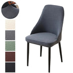 Kit Capas de Cadeira Curva Semi Impermeável - Tecido Jacquard