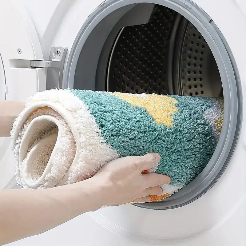Tapete de banheiro Estampa Florida Antiderrapante Absorvente Extra Macio lar da ana
