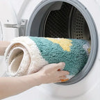 Tapete de banheiro Estampa Florida Antiderrapante Absorvente Extra Macio lar da ana
