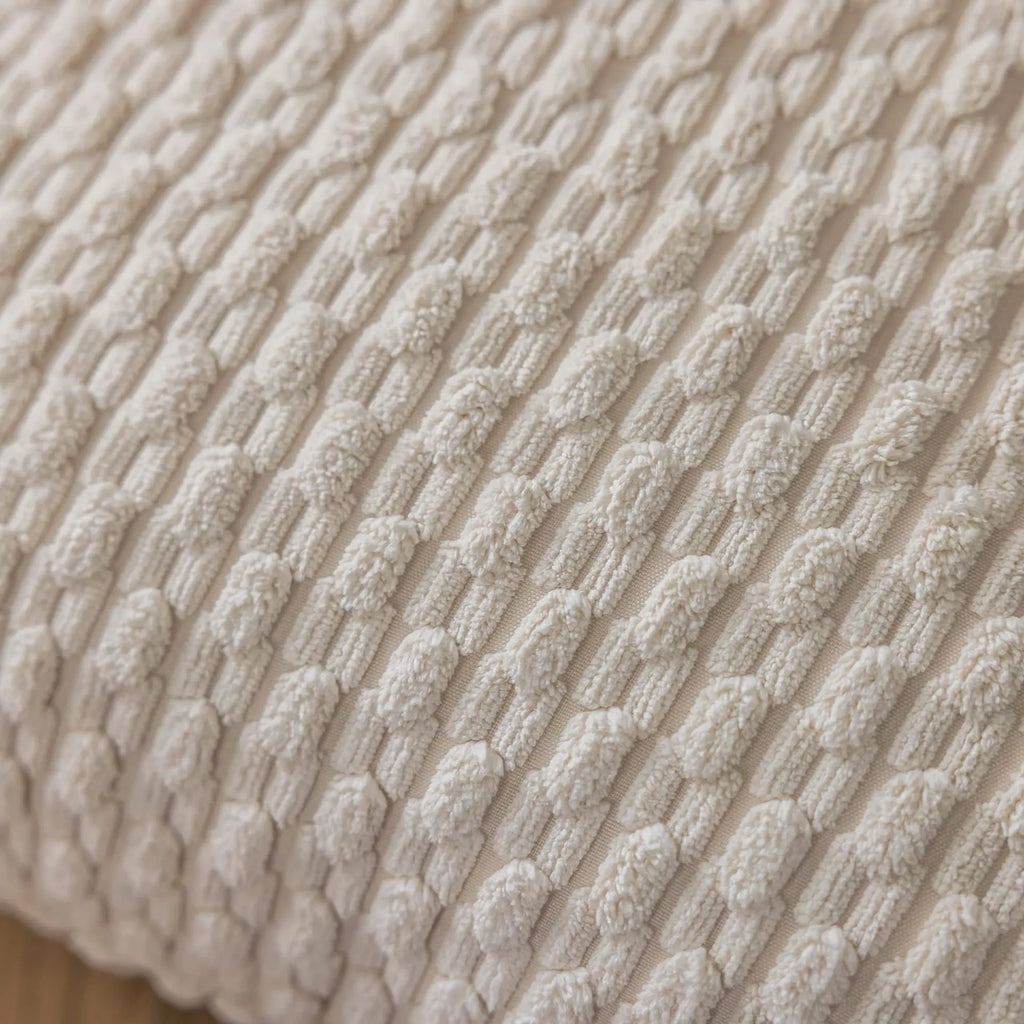 Kit Capa de Almofada Decorativa Série Trançada off white lar da ana