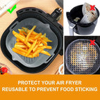 Forma de Silicone Antiaderente para Fritadeira AirFryer lar da ana
