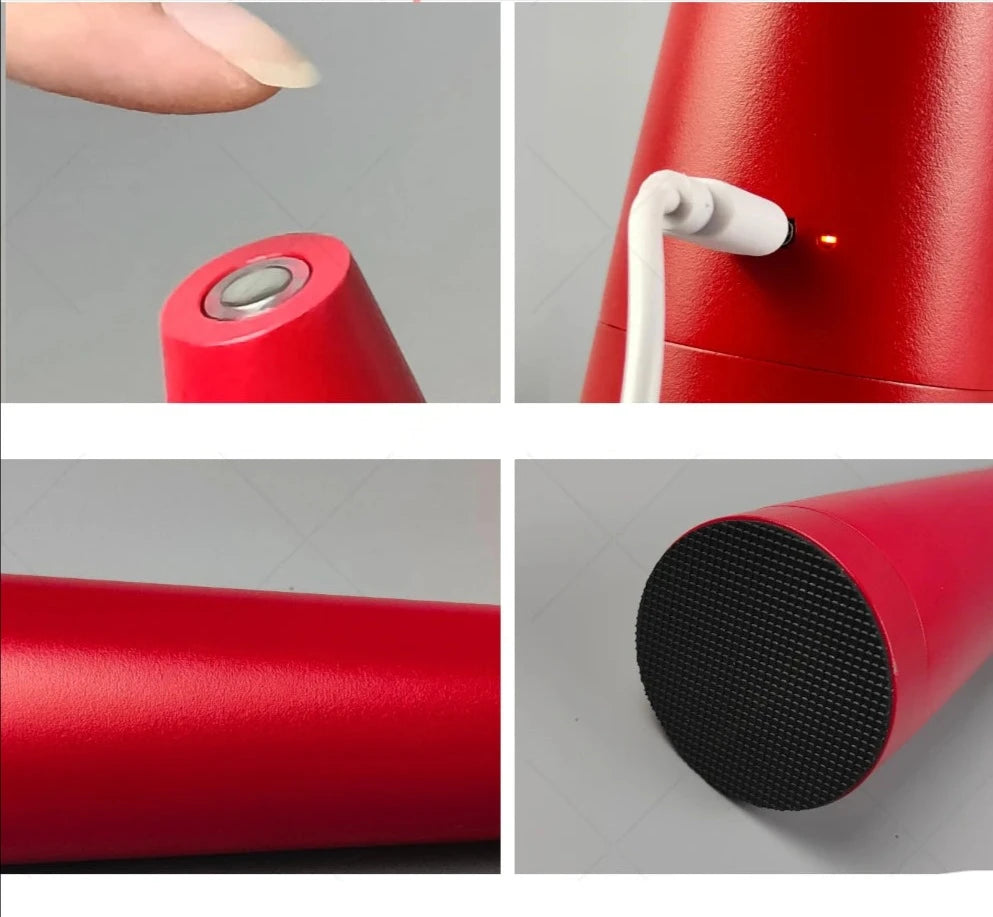 Luminária de Mesa Sem Fio Recarregável Artesanato Estilo Africano lar da ana