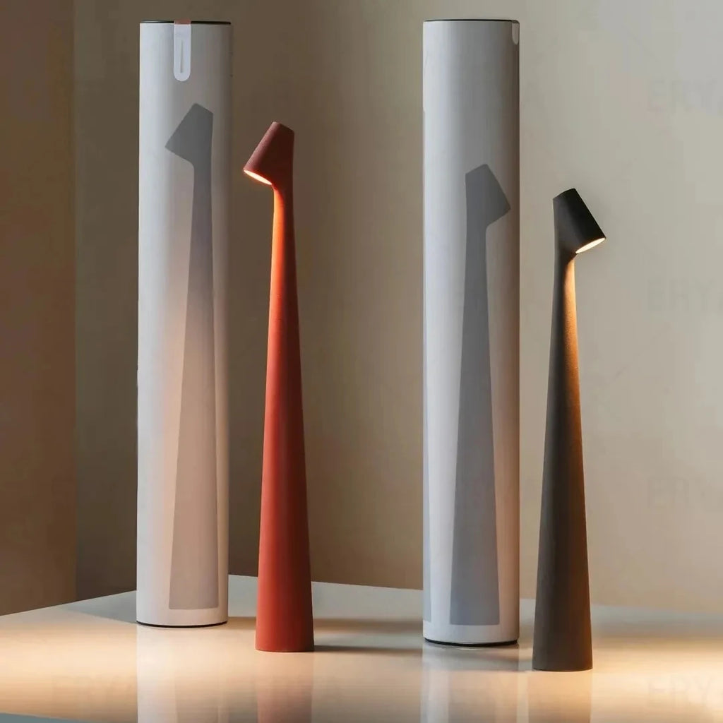 Luminária de Mesa Sem Fio Recarregável Artesanato Estilo Africano lar da ana