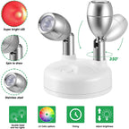 Luminária Spot Led Direcionável Wireless com Controle Remoto - Pilha Lar da Ana