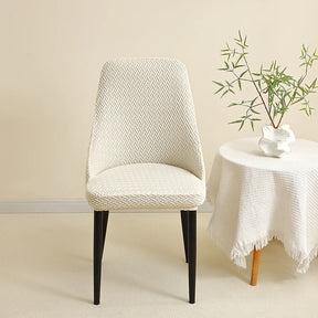 Kit Capas de Cadeira Curva Semi Impermeável - Tecido Jacquard