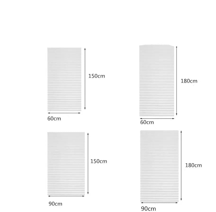 Persiana Plissada Auto-adesiva Vertical para Janela lar da ana