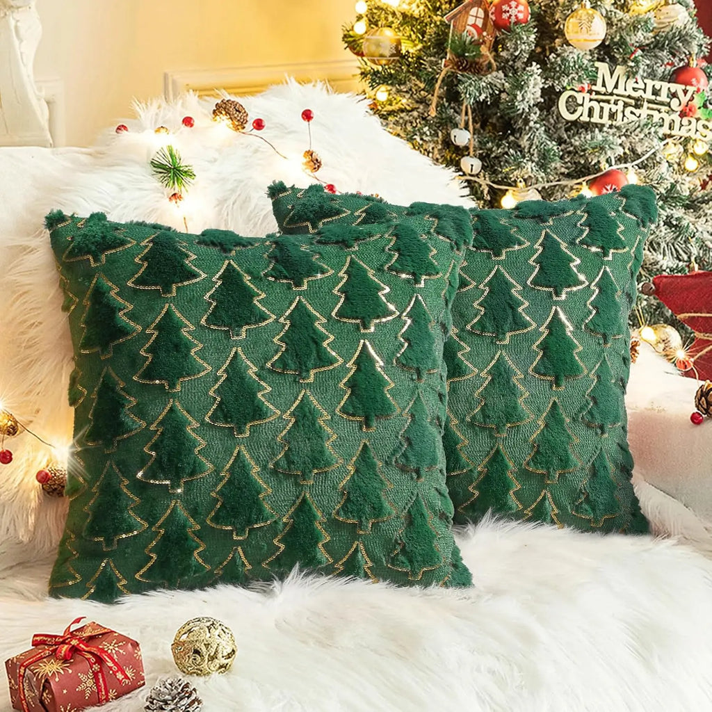 Capa de Almofada Árvore de Natal