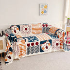 Manta Decorativa para Cobrir e Proteger Sofá Grande - Gatos e Girassóis lar da ana