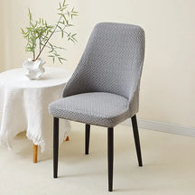 Kit Capas de Cadeira Curva Semi Impermeável - Tecido Jacquard