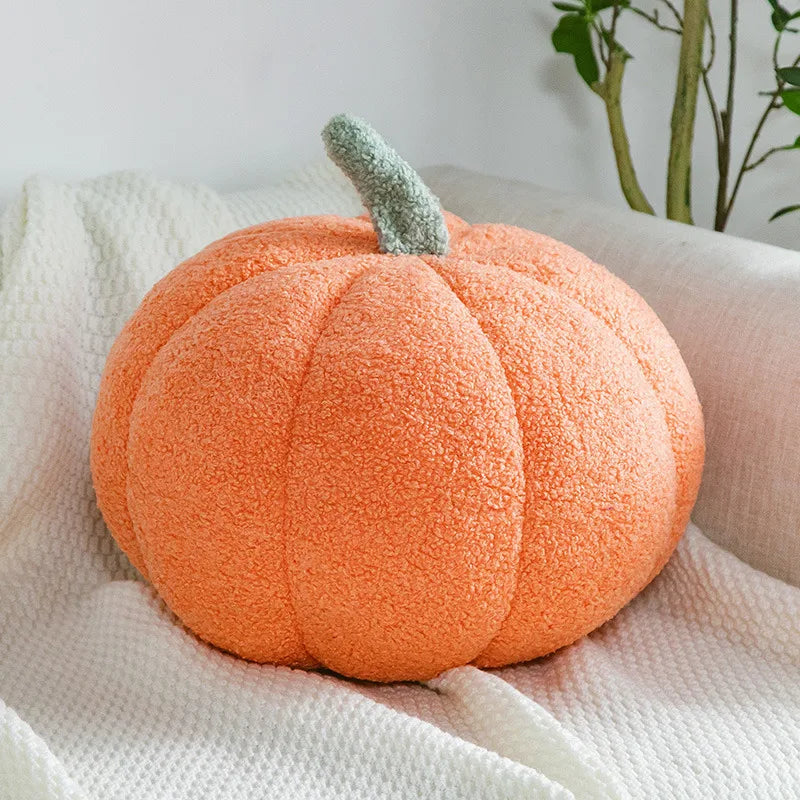 Almofada decorativa em formato de Abóbora laranja lar da ana