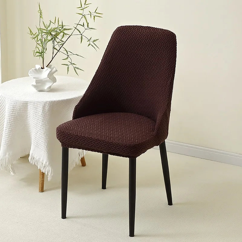 Kit Capas de Cadeira Curva Semi Impermeável - Tecido Jacquard