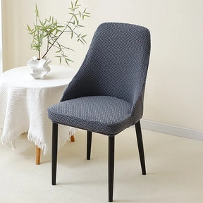 Kit Capas de Cadeira Curva Semi Impermeável - Tecido Jacquard