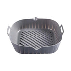 Forma de Silicone Antiaderente para Fritadeira AirFryer cinza lar da ana