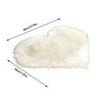 Tapete fofo Peludo de Coração Decorativo lar da ana
