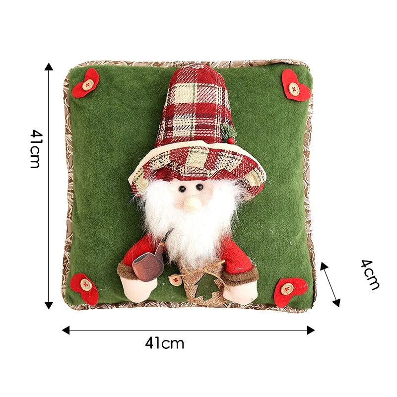 Capa de Almofada Boneco de Natal lar da ana