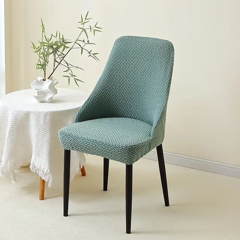 Kit Capas de Cadeira Curva Semi Impermeável - Tecido Jacquard