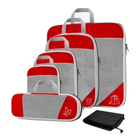 Kit 6 Bolsas Organizadoras De Compressão Para Malas De Viagem lar da ana