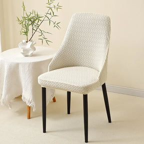 Kit Capas de Cadeira Curva Semi Impermeável - Tecido Jacquard