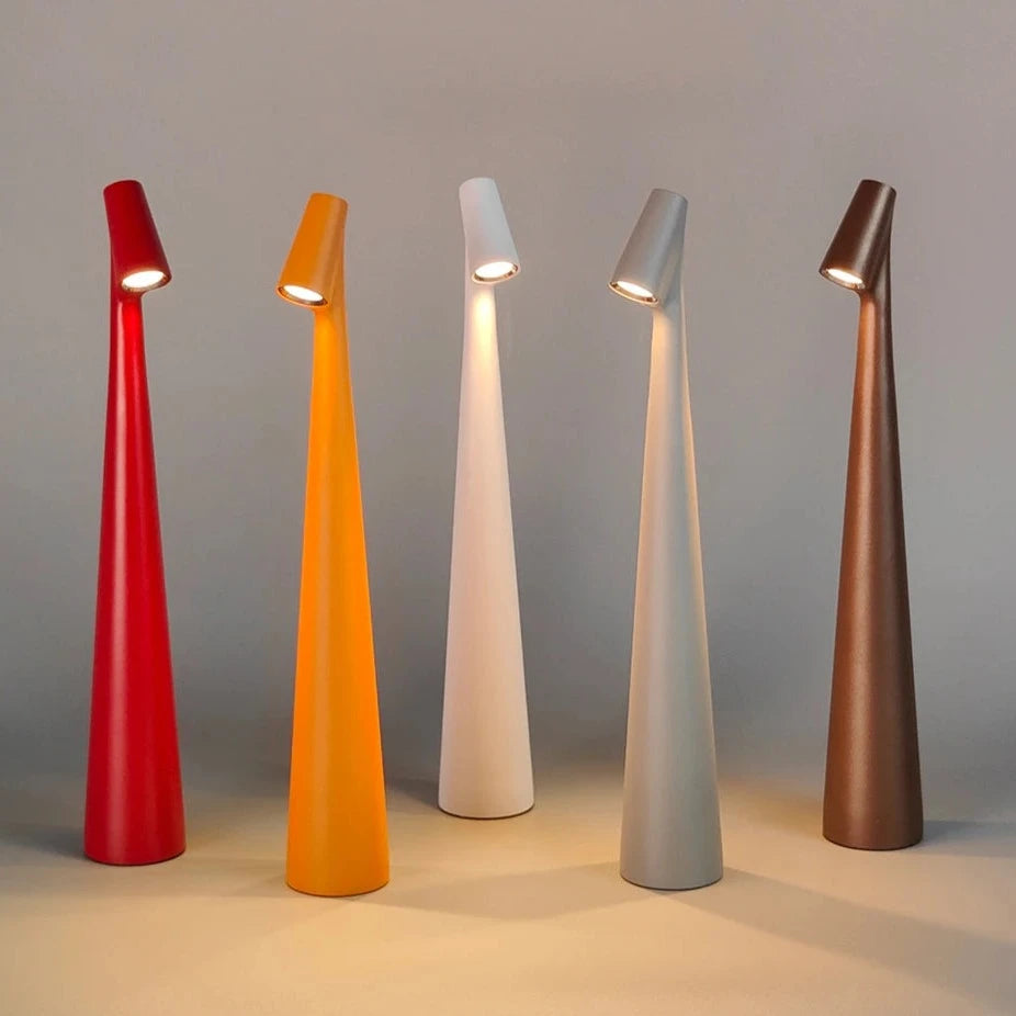 Luminária de Mesa Sem Fio Recarregável Artesanato Estilo Africano lar da ana