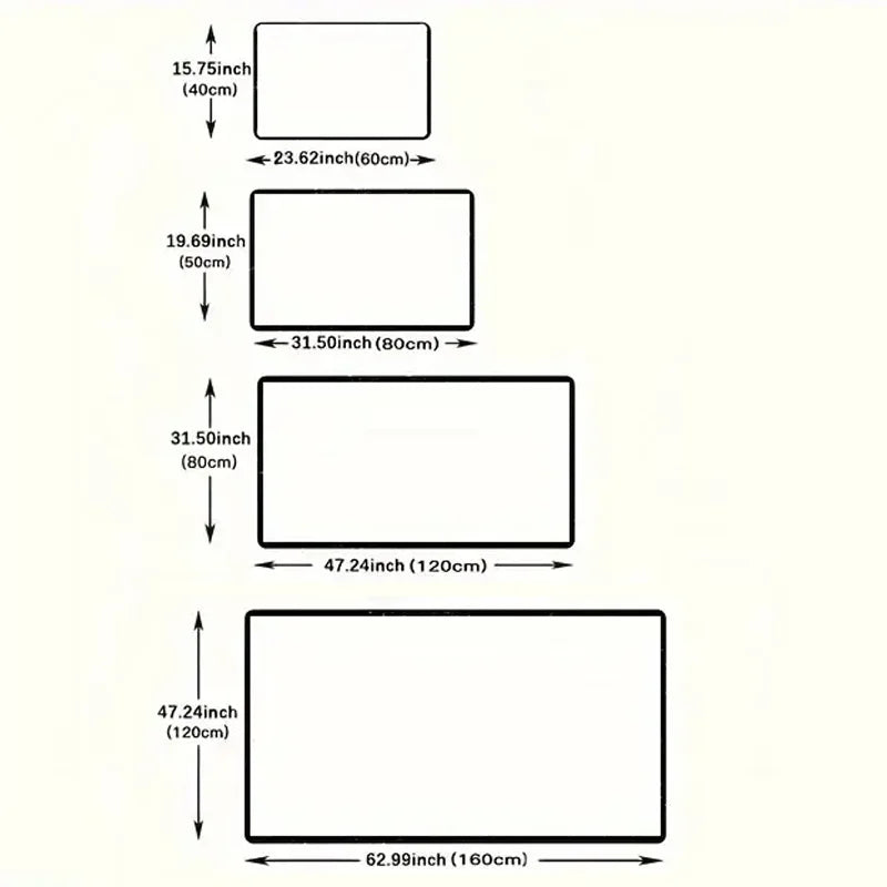 Tapete Natalino Xadrez Antiderrapante - Decoração de Natal para Sala, Quarto e Entrada Lar da Ana