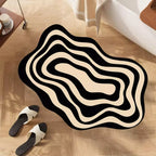 Tapete de Banheiro Moderno - Absorvente, Antiderrapante e Design Orgânico - Lar da Ana