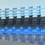 Tatame EVA Encaixável Antiderrapante para Academia, Área Infantil e Exercícios 50x50x1cm Lar da Ana