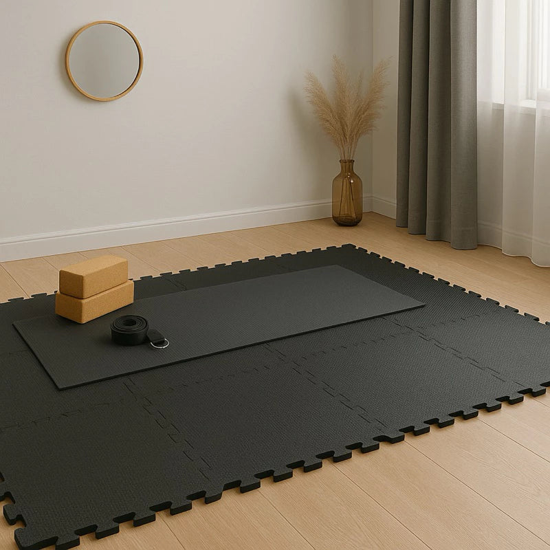 Tatame EVA Encaixável Antiderrapante para Academia, Área Infantil e Exercícios 50x50x1cm Lar da Ana