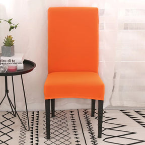 Kit Capas para Cadeira Lisa laranja lar da ana
