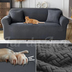 Capa de Sofá Anti-Arranhão Semi Impermeável Jacguard cinza escuro https://lardaana.com/products/capa-de-sofa-impermeavel-jacguard