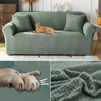 Capa de Sofá Anti-Arranhão Semi Impermeável Jacguard verde musgo https://lardaana.com/products/capa-de-sofa-impermeavel-jacguard