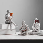 Escultura Abstrata Mulher Leitura lar da ana