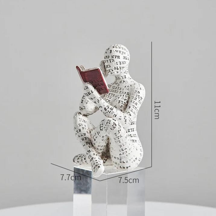 Escultura Abstrata Mulher Leitura lar da ana