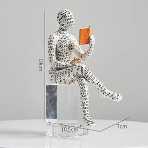 Escultura Abstrata Mulher Leitura lar da ana