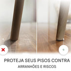 Kit 48 Feltro de Borracha Antiderrapante para Proteção de Pé de Cadeira e Móveis lar da ana