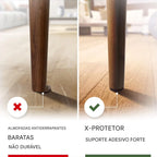 Kit 48 Feltro de Borracha Antiderrapante para Proteção de Pé de Cadeira e Móveis lar da ana