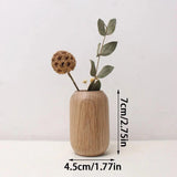 Vaso Minimalista de Madeira