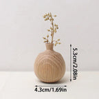 Vaso Minimalista de Madeira lar da ana