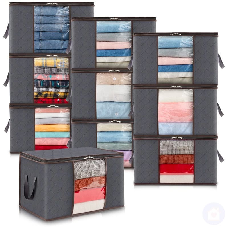 Bolsa Organizadora Grande 90L para Roupas, Cobertor, Edredons, Roupa de Cama Lar da Ana