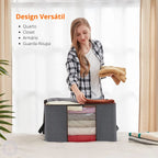 Bolsa Organizadora Grande 90L para Roupas, Cobertor, Edredons, Roupa de Cama Lar da Ana